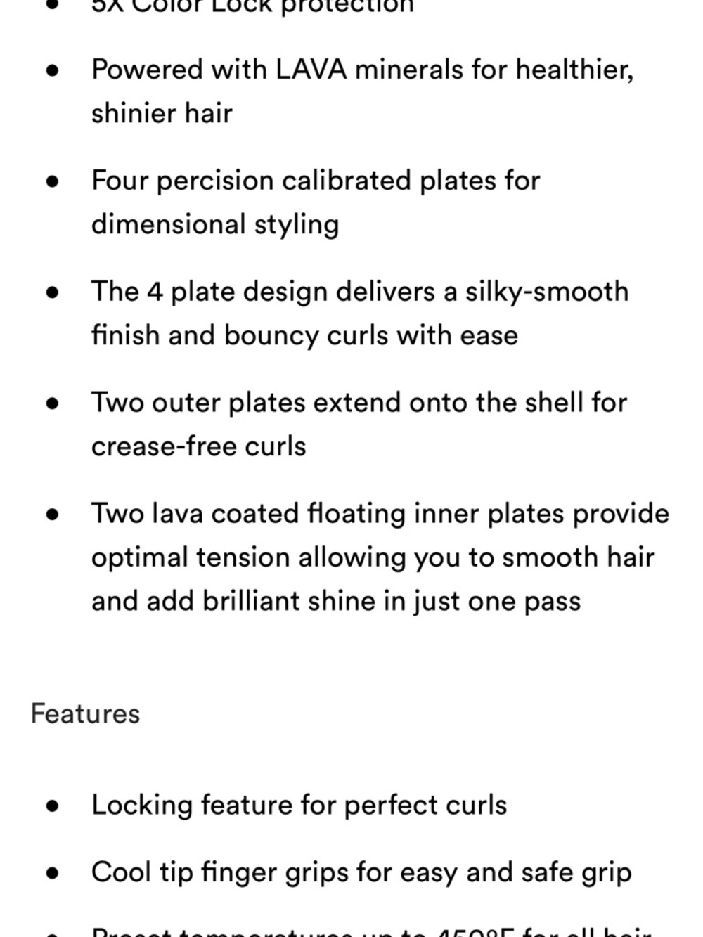 CHI Lava 1inch 4D flat iron - Picture 3 of 5